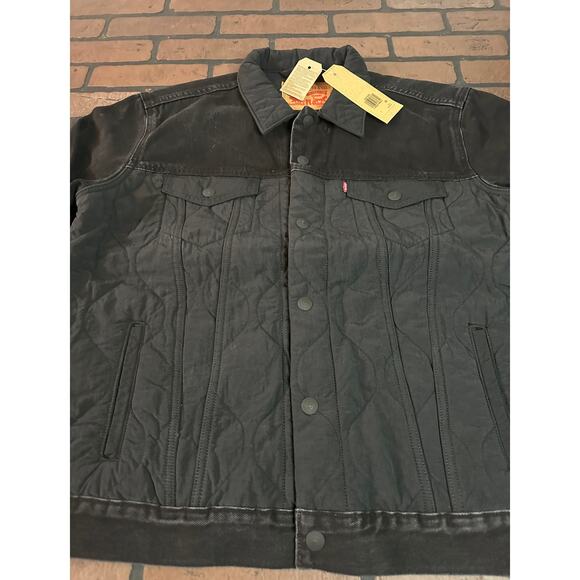 Levi's Black on Black Jacket ~New with Tags XXL~ - Picture 6 of 7